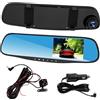 Generic WISDOM XC-1993 KIT SPECCHIETTO RETROVISORE MONITOR 4.3 CON DASHCAM E TELECAMERA RETROMARCIA REGISTRA SU SD CARD FULL HD 1080P - MOTION DETECTION E AUTOSPEGNIMENTO