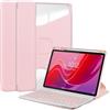 Generic Custodia con tastiera per OPPO Pad 3 Pro (12,1 pollici) 2024, tastiera staccabile Bluetooth Wireless Magnetic Keyboard Tablet Stand Cover(Pink)