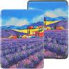 NAWVNMI Custodia per KindleCustodia Stampata Compatibile con L'E-Reader Kindle Voyage di Amazon, Custodia Protettiva Rigida per Voyage 2014 Rilasciata, Modello No.Nm460Gz, Lavanda, Kindle