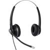 Snom A100D Binaurale auricolare per tutti i telefoni da scrivania Snom, Passivo cancellazione di rumore Microfono, Superior Wideband Audio Grazie Per Optimized Speaker sintonia); Nero; 00004342