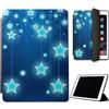 Mixroom - Custodia per iPad Air 3 Modello 2019 10,5 Pollici Cover per Apple iPad Smart Case Prottetiva Pieghevole Supporto Stand Disegno STELLE LUMINOSE LN243
