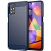 TingYR Cover per Samsung Galaxy M31s, Ultra Sottile di Gomma, Ottima Cover Antiurto TPU Flessibile, Custodia Case per Samsung Galaxy M31s Smartphone.(Blu)