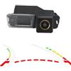 NYSFIFHSKFH Retrocamera Auto Telecamera posteriore con traiettoria dinamica per VW per Scirocco per CC per Golf 6 2010-2012 per Polo 6R per Magotan 2011-2013 Retrocamera