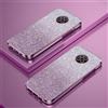 PAIX Custodia Telefono Trasparente Compatibile con Xiaomi Redmi Note 9T 5G Cover Cornice Elettroplaccata Gradiente Glitter Protettiva Sottile TPU