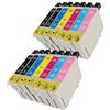 BELLIVESTORE 14 Cartucce d'inchiostro compatibile PER Epson con CHIP T0801 T0802 T0803 T0804 T0805 T0806 (4x nero + 2x ciano + 2x magenta + 2x giallo + 2x ciano chiaro + 2x magenta chiaro) Epson Stylus Photo R265 / Stylus Photo R360 / Stylus Photo RX560 …