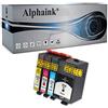 alphaink 4 Cartucce compatibili con HP 934XL 935XL per stampanti HP OFFICEJET 6815, 6825, 6822, 6820, 6812, 6800 OFFICEJET PRO 6830 E ALL IN ONE, 6830, 6800, 6239, 6235, 6230 EPRINTER, 6230, 6835