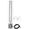 ZAMETTER Antenna Wifi Esterno Antenna Tv Esterno Rp-Sma 2.4ghz 25dbi Direzionale All'Aperto Senza Fili Per Yagi Wifi Per Router, Segnale Di Potenziamento Con L'Antenna Direzionale 25dbi