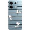 LA CASA DE LAS CARCASAS Custodia compatibile con Xiaomi Redmi Note 13 5G ufficiale di Peanuts Snoopy a righe per proteggere il tuo cellulare. Cover in silicone trasparente flessibile con licenza ufficiale di Snoopy