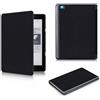 Andy Case Custodia per Kobo Aura H2O Edition 2 N867 6.8 e-book cover, compatibile Kobo Aura H2O Edition 2 N867 PU custodia protettiva in pelle (nero)