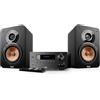 Teufel Ultima 20 Kombo 2 - Impianto stereo HiFi compatto con CD e Bluetooth, USB, radio digitale DAB+, radio FM, streaming musicale, Bassreflex (Nero)