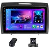 Yihyati Autoradio per Mercedes-Benz SLK-Class SLK Class R171 2004-2011 Carplay Android Auto Bluetooth, Autoradio 9 pollici con touchscreen/FM/AM/4GLTE 5GWIFI/DSP/Radio RDS/Navigazione GPS(M500S/2K)