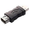 hero-s Adattatore convertitore Firewire IEEE 1394 da 6 Pin Femmina a USB per Disco Scanner per Fotocamera Digitale Stampante