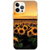 Mixroom - Cover Custodia Back case In TPU Silicone Morbido Per iPhone 16 Plus Fantasia Campo Di Girasoli Al Tramonto M774