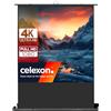 celexon Ultramobil Plus Professional 1:1 | 200 x 200 cm | 8 K 4 K Full HD 3D | Schermo portatile per proiettore da togliere e appoggiare | Con maniglia + giunto a forbice