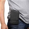MILESTEM Marsupio in Pelle per Cellulare Uomo, Fondina Cellulare Cintura con Clip, 6.9 PU Pelle Custodia da Cintura per Smartphone Borsa con Clip da Cintura Telefono Sacchetto Portafoglio con Moschettone