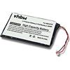vhbw batteria compatibile con Sony NWZ-E436F, NW-E435F, NWZ-E436, NW-E435, NWZ-E436FBLK MP3 music player lettore musicale (570mAh, 3,7V, Li-Poly)