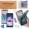 AmComponent - display di ricambio per HUAWEI P SMART FIG-LX1 LX2 LX3 schermo frame LCD nero vetro | Componente di ricambio con luminosità intensa e risposta al tocco reattiva