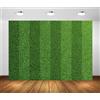 BELECO 2.5x1.8m Sfondo Prato Verde, Stadio Calcio, Campo Sportivo, Erba, Decorazione Feste, Accessori per Foto.