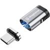 Magtame Adattatore USB-C Magnetico Dritto 240 W, 40 Gbps, 24 Pin, 1 Pezzo | USB-C maschio-femmina,Ricarica 5 A, video 4K/60Hz, magnete forte e contatti dorati; per smartphone USB-C, tablet, laptop,hub