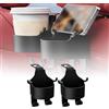 Generic 2 supporti per telefono per interni auto, colore nero, accessorio universale per sedile posteriore