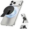 Magtame Magnetic Phone Stand, Supporto per telefono con Kickstand, Supporto in metallo 3 in 1 per mano, Compatibile con i-Phone 12/13/14/15/16 serie, Nero
