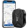 Zeerkeer Localizzatore per Auto Tracker GPS senza Abbonamento con APP Gratuita, Monitoraggio in Tempo Reale, Antifurto Moto Camion con Potente Magnete, Traiettoria Storica 5000mAh