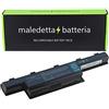 MALEDETTA BATTERIA Batteria SOSTITUISCE 5200mAh 10.8V per Portatile Acer 31CR19/652, 31CR19/66-2, AK.006BT.075, AK.006BT.080, AK006BT075, AK006BT080, AS10D, AS10D31, AS10D3E, AS10D41, AS10D51, AS10D5E, AS10D61