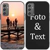 Yoedge Cover Personalizzata Custodia per Samsung Galaxy S24 5G 6,2 Personalizzato con Foto Testi Disegni Personalizza Custodia Immagine, Antiurto Nero Personalizzabili Case per Samsung S24