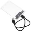 Hemobllo Custodia SSD Esterno 2.5 Pollici per Hard Disk, Scatola Interfaccia Serial ATA Usb3.0, Supporto Hot-Swap, Spessore 10Mm