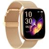 taopodo Smartwatch Donna, 1,91 HD Orologio Smartwatch Donna con Chiamate Bluetooth, 120+ Modalità Sport, Monitoraggio Salute 24/7, Impermeabile IP68, Fitness Tracker Compatibile con Android e iOS, Oro
