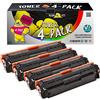YELLOW YETI 131X 131A 731 Kit 4 Toner compatibili per HP LaserJet Pro 200 Color MFP M276nw M276n M251nw M251n Canon LBP7110Cw | CF210X 2400 copie CF211A CF212A CF213A 1800 copie
