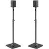 ELIVED Supporto per altoparlanti Sonos One, One SL, Play: 1, Era 100 altezza regolabile 86,8-110,3 cm, supporto per casse, 1 paio, EV5024