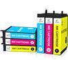 LeciRoba 603xl - Cartucce per Stampante Epson 603 e 603xl Multipack per XP 3100 3150 2100 2105 4100 4150 Workforce 2810 2820 2850 2870 (2CMY, 6 Colori)