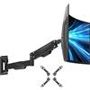 ELIVED Supporto da parete per monitor max. 43 pollici, ultra wide fino a 15 kg, VESA 75/100/200 mm, montaggio a parete resistente, regolabile in altezza, braccio EV3421B
