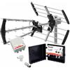 TECNOVOZ Kit Antenna 15dB + Amplificatore 40dB + Alimentazione di 2 Uscite + Connessioni
