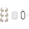BlissfulAbode Ganci auricolari in silicone per Samsung Galaxy-Buds3 FE che forniscono presa antiscivolo e protezione dai graffi per uso attivo e uso quotidiano (bianco)