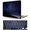 HLAAJJX Custodia per Nuovo Macbook Air 13 pollici 2020 2019 2018 Pubblicazione Modello A1932 A2179 A2337 M1 con display Retina e Touch ID, Copertina Plastica Protettiva e Tastiera Cover, Cielo stellato