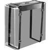 RICOO Supporto PC Staffa TRH-11 computer Sotto scrivania Casse work-station Mount desk-top tower Appoggio tavolo universale per cassa CPU Nero