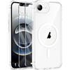 ORETECH Magnetica Cover per iPhone 16e(2025) 6,1 Pollici con 2 Vetro Temperato,Compatibile con MagSafe,Anti-Graffio Antiurto Ultra Sottile Hard PC iPhone 16e Cover-Trasparente
