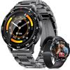 LIGE Smartwatch Uomo Effettua/Risposta Chiamate, Nuovo 1,43'' HD Orologio Smartwatch con750 mAh, 120+ Modalità Sportive Fitness Tracker con Contapassi/Sonno, IP68 Smart Watch per Android iOS