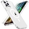 ORETECH Magnetica Cover per iPhone 13 Pro Max [Compatibile con MagSafe] con [2 Vetro Temperato],Custodia Protettiva Antiurto Protezione Militare iPhone 13 Pro Max Cover,Trasparente