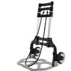 Yaheetech Carrello Portapacchi Pieghevole Carrellino Salvaspazio con Ruote in Lega di Alluminio Asta Telescopica Portata 75 kg