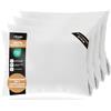 Utopia Bedding Copricuscini Letto Impermeabili 50 x 80 cm - Confezione Da 4 - Protezioni Federa Cuscino Con Cerniera - Copricuscini Anti-insetti Del Letto