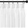 Deconovo Tende per Interni con Fettuccia Arricciatenda, Tende a Velo Moderne, 2 Pannelli Bianche 140x260 cm, Eleganti per Soggiorno e Camera da Letto, Ideali per Porta Finestra