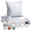 sleepwise "Soft Wonder" - Biancheria da Letto, Extra-comfort, Traspirante, Antipiega, Ipoallergenico, Completo Copripiumino, 2 Pezzi - 135x200cm e 1x 80x80 Federa, Onde & Acqua