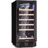 KLARSTEIN Cantinetta Vino Refrigerata a Zona Singola per Interno/Esterni, Frigo Bar, Cantina Vino con Vetrina, Mini Frigo con Protezione UV, Frigorifero Piccolo Touch Control, 5-18°C 31 Bottiglie