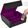 Aolso Deck Box per Carte Magic The Gathering, Scatola Magnetica per Carte da Collezione, Cartes da Gioco per 2400, Deck Case con 8 Separatori (Viola)