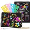OFFCUP Scratch Magic Drawing Art Paper per Bambini, Educational Craft Set di 2, Giocattoli - Regalo di Natale per Ragazzi e Ragazze