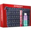 Deborah Milano - Set Make Up Occhi con Pochette N. 05, Idea Regalo Donna con Mascara Like a PRO, Matita Nera 24 Ore e Struccante Bifasico Dermolab 50ml, Pochette in Tessuto Tweed Blue Navy