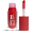 3INA MAKEUP - The Color Lip Oil 244 - Rosso - Balsamo Labbra con Acido Ialuronico - Lucidalabbra 24H Idratazione - Lip Gloss Volumizzanti - Lip Balm Finitura Lucida - Vegan - Cruelty Free